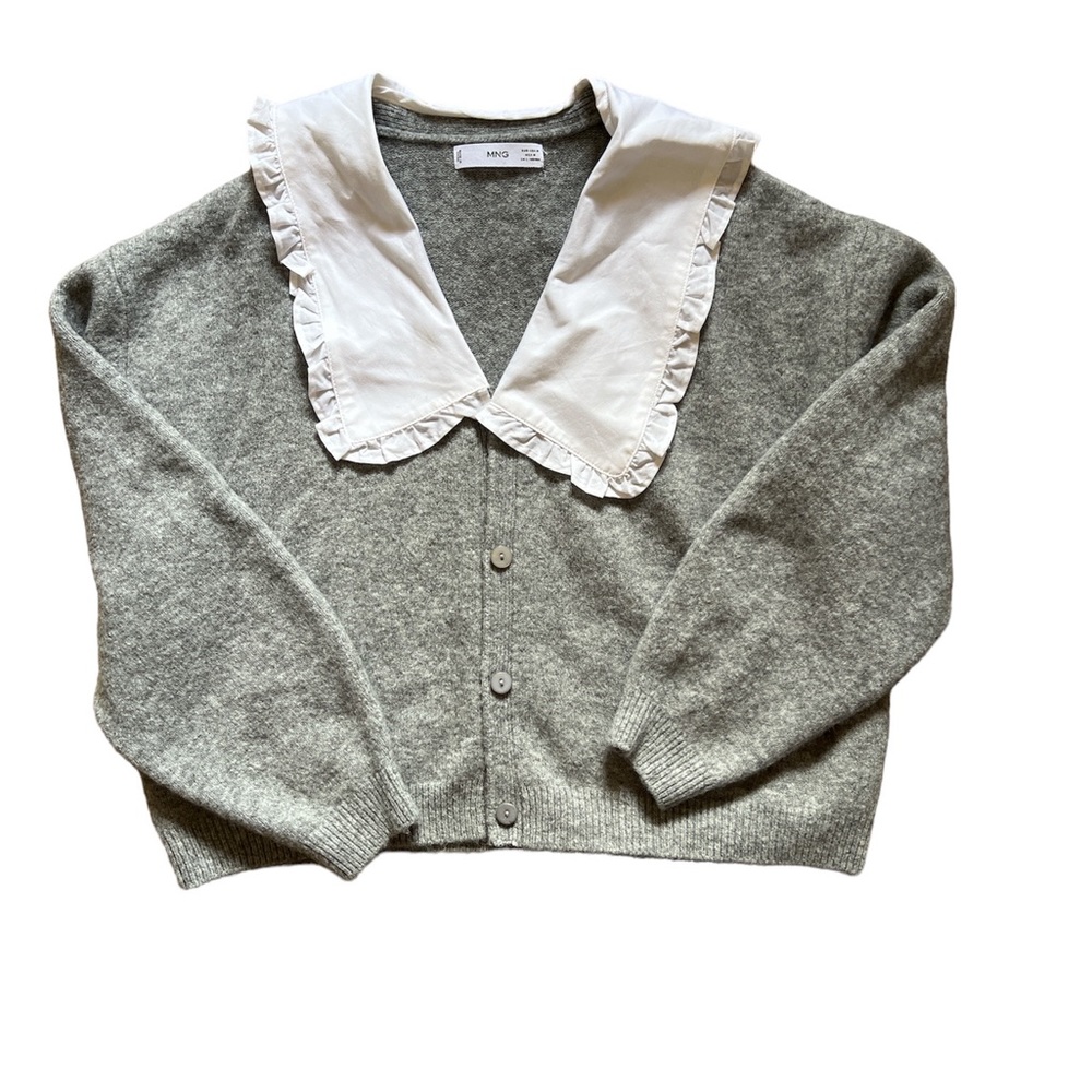 Mango baby doll-neck cardigan